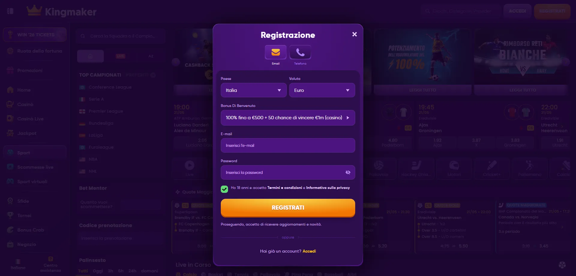 kingmaker casino verification
